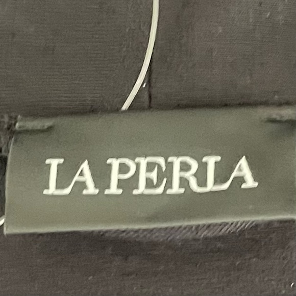 La Perla Black Lace Hem Cuffs Robe Size Large - Picture 3 of 4